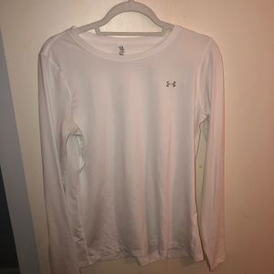 White long sleeve under armour top